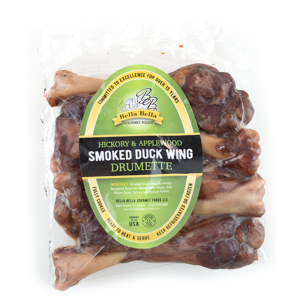 Apple & Hickory Wood Smoked Duck Wing Drumettes (Frenched)