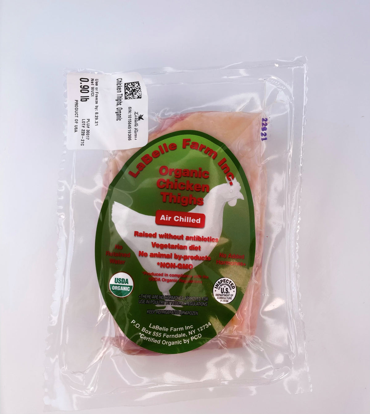 Frozen Organic Air-Chilled, All Natural Whole Chicken - Bella