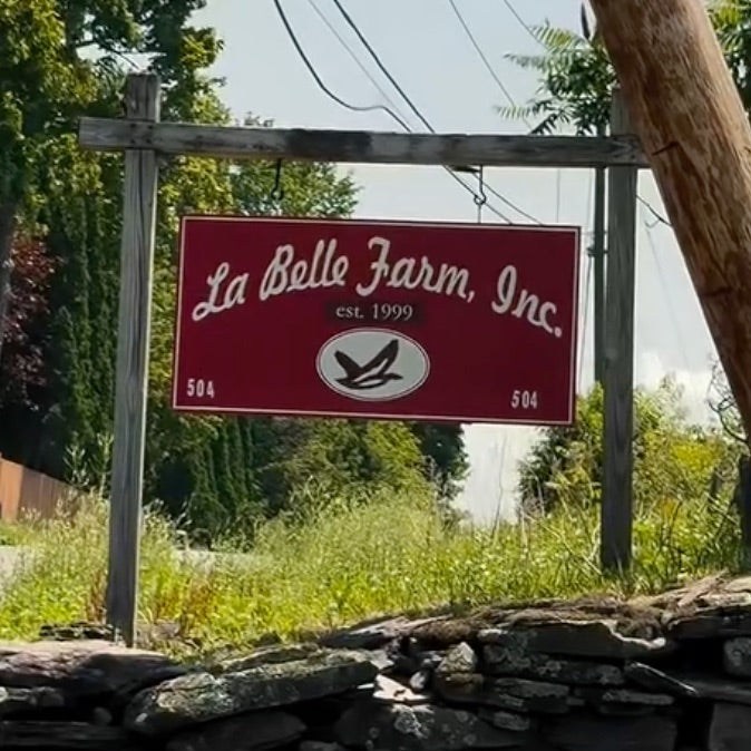 La Belle Farm roadside sign in Sullivan County